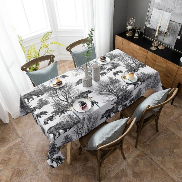 table cloth silhouette bear woods texture tablecloth rectangular christmas dinning decor cover waterproof
table cloth silhouette bear woods texture tablecloth rectangular christmas dinning decor cover waterproof