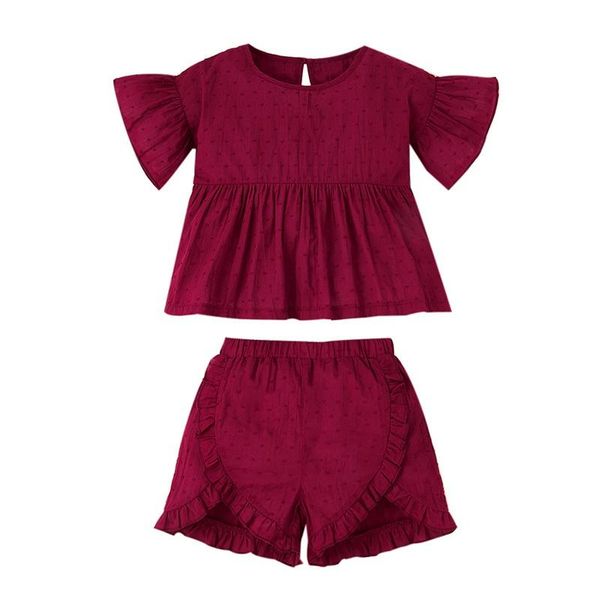 kids girls clothing sets summer style brand baby clothes solid trend short sleeve t-shirt + shorts 2pcs children suits, White
kids girls clothing sets summer style brand baby clothes solid trend short sleeve t-shirt + shorts 2pcs children suits, White
