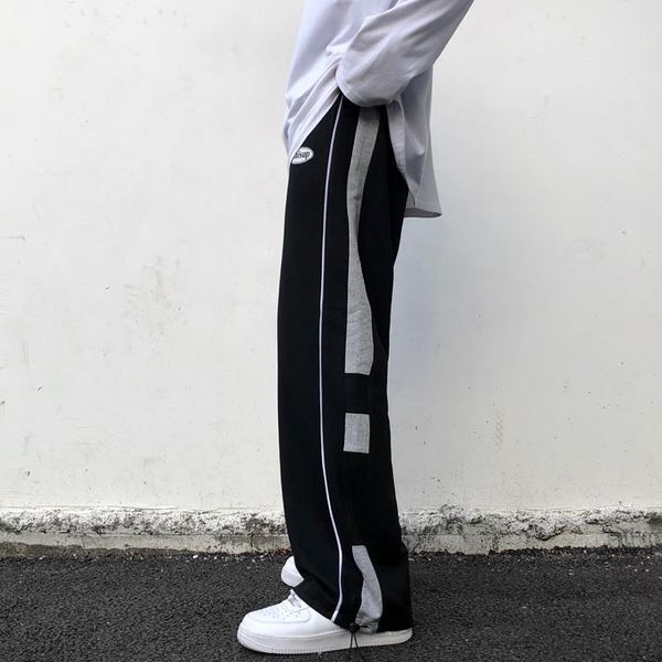 women's wide-leg pants autumn and winter korea harajuku style stitching letters drawstring leggings loose casual sports trousers & capr, Black;white
women's wide-leg pants autumn and winter korea harajuku style stitching letters drawstring leggings loose casual sports trousers & capr, Black;white