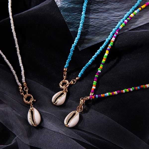 colorful seed beads choker for women bohemian summer chic bib collier femme cowrie shell drop fashion trendy 2021 chokers, Golden;silver
colorful seed beads choker for women bohemian summer chic bib collier femme cowrie shell drop fashion trendy 2021 chokers, Golden;silver