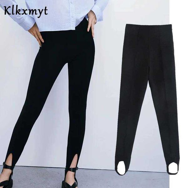 klkxmyt za pants women fashion black casual stretch thin leggings vintage high waist slim female trousers mujer 210527, Black;white
klkxmyt za pants women fashion black casual stretch thin leggings vintage high waist slim female trousers mujer 210527, Black;white