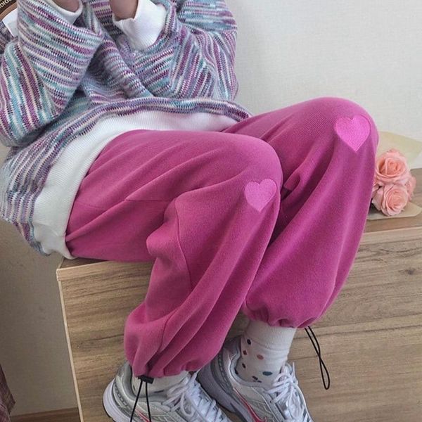 women's pants & capris gray sweatpants harajuku street style trousers embroidery jogging thin pink loose casual, Black;white
women's pants & capris gray sweatpants harajuku street style trousers embroidery jogging thin pink loose casual, Black;white