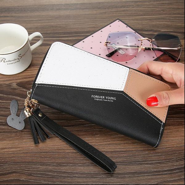 women wallets medium leather purse ladies card bag for female money clip wallet, Red;black
women wallets medium leather purse ladies card bag for female money clip wallet, Red;black