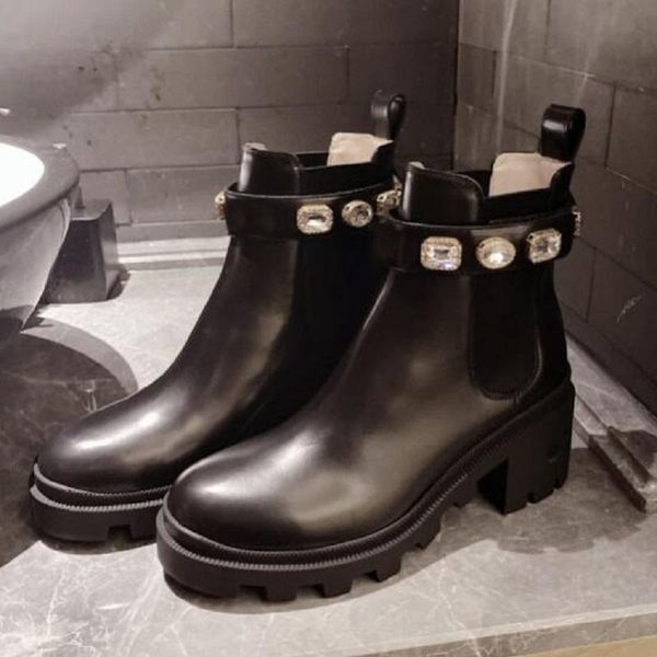 women round head thick heel rivet black european and american ultra high solid color female boots 1h10
women round head thick heel rivet black european and american ultra high solid color female boots 1h10