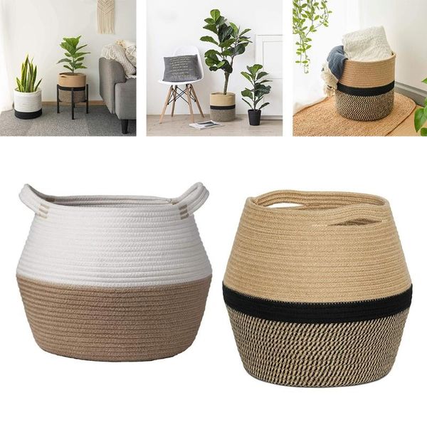 storage baskets e8bd large plant basket soft cotton cope foldable toy bin organizer for home interior decorations
storage baskets e8bd large plant basket soft cotton cope foldable toy bin organizer for home interior decorations