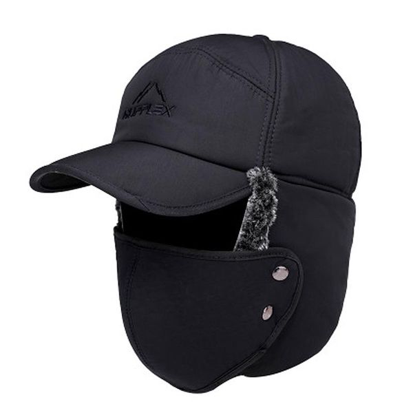 berets winter men's and women's solid color baseball caps outdoor casual windproof thick warm earmuffs wild rider lei feng hat, Blue;gray
berets winter men's and women's solid color baseball caps outdoor casual windproof thick warm earmuffs wild rider lei feng hat, Blue;gray