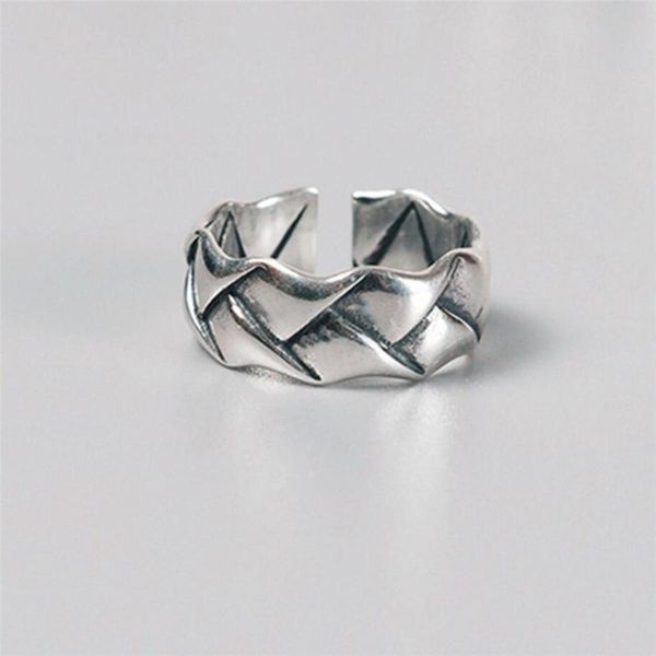 cluster rings sole memory creative retro geometry square ripple thai silver 925 sterling female resizable opening sri372, Golden;silver
cluster rings sole memory creative retro geometry square ripple thai silver 925 sterling female resizable opening sri372, Golden;silver