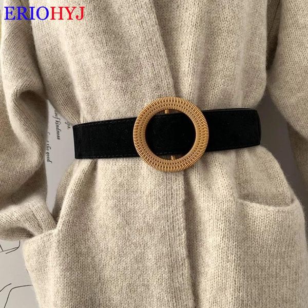 belts ladies acrylic round buckle without hole simple belt suede autumn winter coat all-match wide with skirt sweater, Black;brown
belts ladies acrylic round buckle without hole simple belt suede autumn winter coat all-match wide with skirt sweater, Black;brown