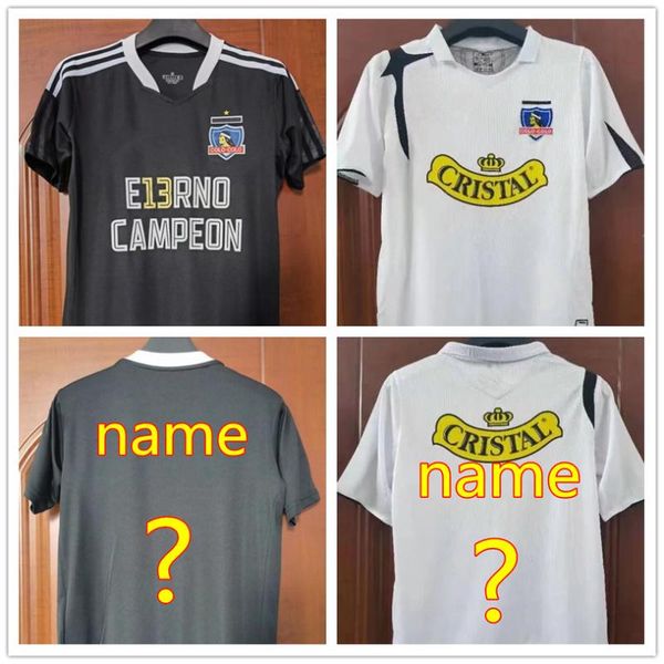 men's t-shirts colo-colo 13-time commemorative jersey 2006 club social y deportivo retro customization, White;black
men's t-shirts colo-colo 13-time commemorative jersey 2006 club social y deportivo retro customization, White;black