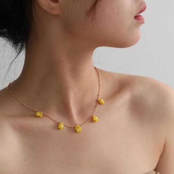 chains korean daisy flower choker necklace for women boho acrylic clavicle chain short necklaces fashion jewelry 2021 trend, Silver
chains korean daisy flower choker necklace for women boho acrylic clavicle chain short necklaces fashion jewelry 2021 trend, Silver