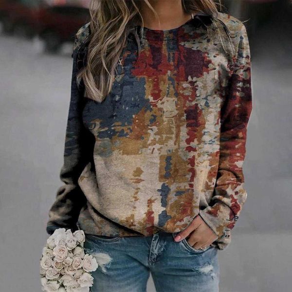 women's t-shirt 2021 ladies casual printing pullover female o neck long sleeve colorful autumn loose clothes pull femme, White
women's t-shirt 2021 ladies casual printing pullover female o neck long sleeve colorful autumn loose clothes pull femme, White