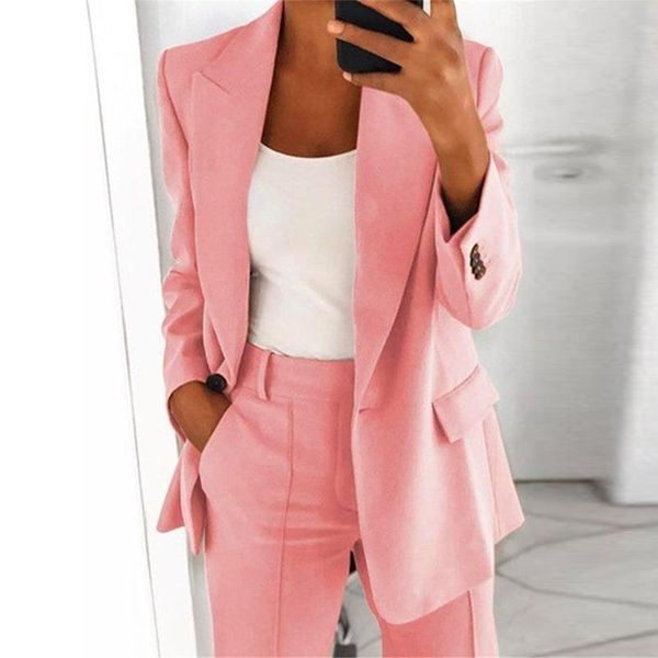 women's suits & blazers single button blazer jacket women long sleeve solid color 2021 autumn elegant office lady slim suit outerwear, White;black
women's suits & blazers single button blazer jacket women long sleeve solid color 2021 autumn elegant office lady slim suit outerwear, White;black