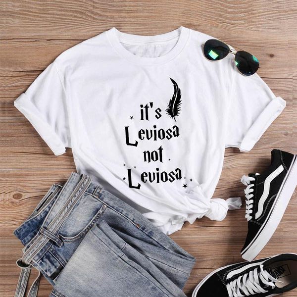 women's t-shirt women 2021 cartoon summer print lady t-shirts t shirt ladies graphic female tee it leviosa not l, White
women's t-shirt women 2021 cartoon summer print lady t-shirts t shirt ladies graphic female tee it leviosa not l, White