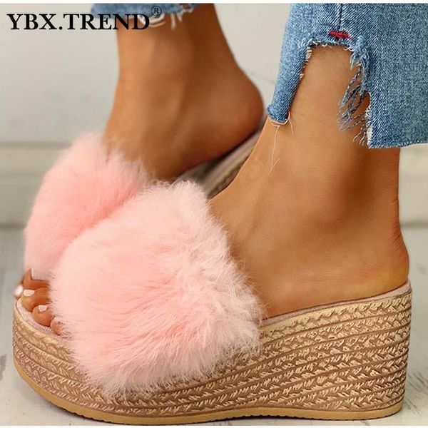 dress shoes women slippers fluffy thick bottom sandals female footwear 2021 summer platform wedge heeled ladies outside slides, Black
dress shoes women slippers fluffy thick bottom sandals female footwear 2021 summer platform wedge heeled ladies outside slides, Black