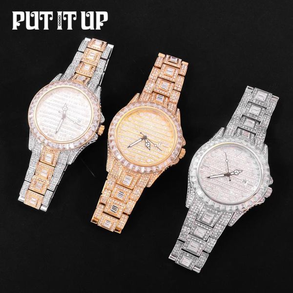 wristwatches 2021 ice diamond watch luxury rose gold men's frozen clock stainless steel hip hop quartz holiday gift, Slivery;brown
wristwatches 2021 ice diamond watch luxury rose gold men's frozen clock stainless steel hip hop quartz holiday gift, Slivery;brown