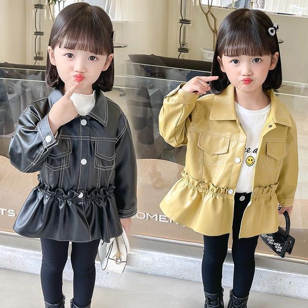 jackets girls spring autumn motorcycle leather jacket baby mid-length pu windbreaker children's fashionable outing, Blue;gray
jackets girls spring autumn motorcycle leather jacket baby mid-length pu windbreaker children's fashionable outing, Blue;gray
