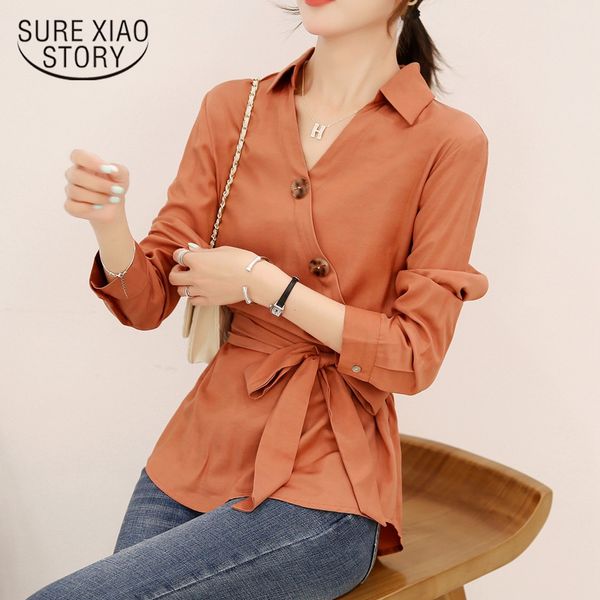 ribbon single-breasted tilt buckle chiffon shirt women shirts casual fashion long sleeve solid femal blouses 6413 50 210417, White
ribbon single-breasted tilt buckle chiffon shirt women shirts casual fashion long sleeve solid femal blouses 6413 50 210417, White