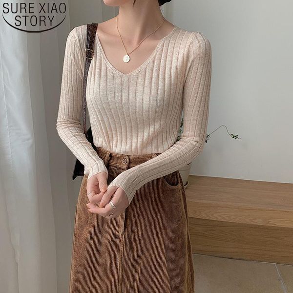 women's sweaters striped sweater pullover women 2021 winter clothes solid 6 colors bottoming korean v-neck knitted casaul 11028, White;black
women's sweaters striped sweater pullover women 2021 winter clothes solid 6 colors bottoming korean v-neck knitted casaul 11028, White;black