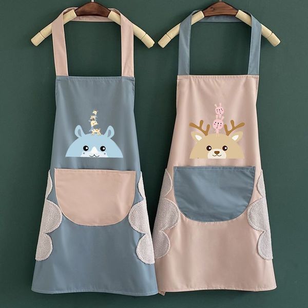 apron female kitchen household waterproof and oil proof cartoon cute deer korean version apron men
apron female kitchen household waterproof and oil proof cartoon cute deer korean version apron men