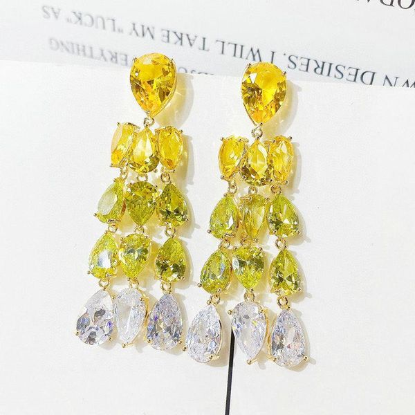 dangle & chandelier bilincolor fashion yellow cubic zirconia tassel long drop earring for women, Silver
dangle & chandelier bilincolor fashion yellow cubic zirconia tassel long drop earring for women, Silver