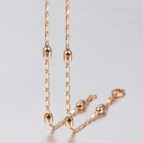 chains 2mm elegant beaded necklaces for women girls 585 rose gold bead chain fashion jewelry birthday gifts 50cm 60cm cn49, Silver
chains 2mm elegant beaded necklaces for women girls 585 rose gold bead chain fashion jewelry birthday gifts 50cm 60cm cn49, Silver