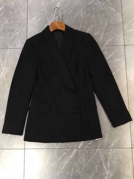 ladies high-quality fashion long-sleeved green fruit collar double-breasted solid color suit 0111 women's suits & blazers, White;black
ladies high-quality fashion long-sleeved green fruit collar double-breasted solid color suit 0111 women's suits & blazers, White;black