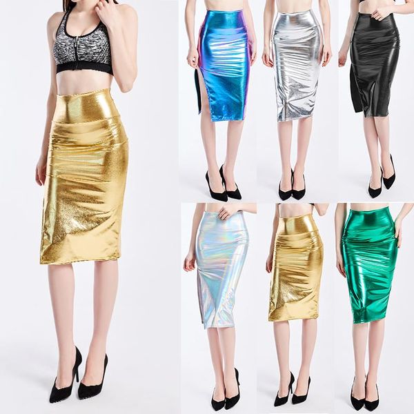 skirts 2021 summer skinny laser holographic gold high waist pencil skirt female midi women night club bodycon, Black
skirts 2021 summer skinny laser holographic gold high waist pencil skirt female midi women night club bodycon, Black