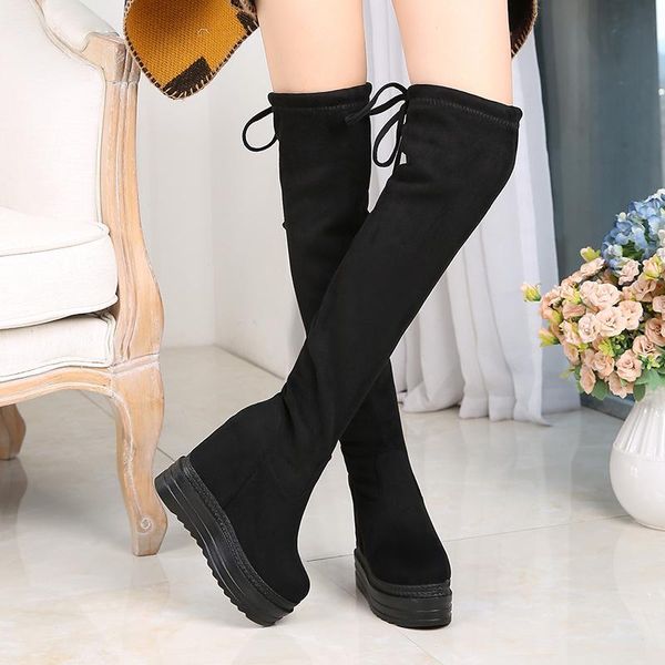 boots women's 15cm thick bottom increased knee autumn and winter slopes with nightclub fhn78, Black
boots women's 15cm thick bottom increased knee autumn and winter slopes with nightclub fhn78, Black