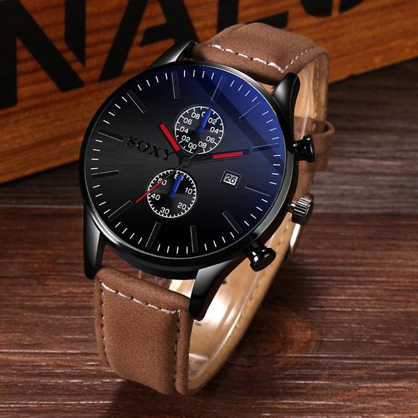 wristwatches soxy series 2021 watch men calendar five hands swaterproof male leather belt clock casual simple reloj hombre, Slivery;brown
wristwatches soxy series 2021 watch men calendar five hands swaterproof male leather belt clock casual simple reloj hombre, Slivery;brown