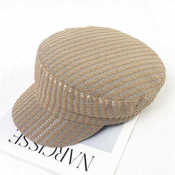 berets retro octagonal hat female korean fashion painter flat military cap summer sun shade, Blue;gray
berets retro octagonal hat female korean fashion painter flat military cap summer sun shade, Blue;gray