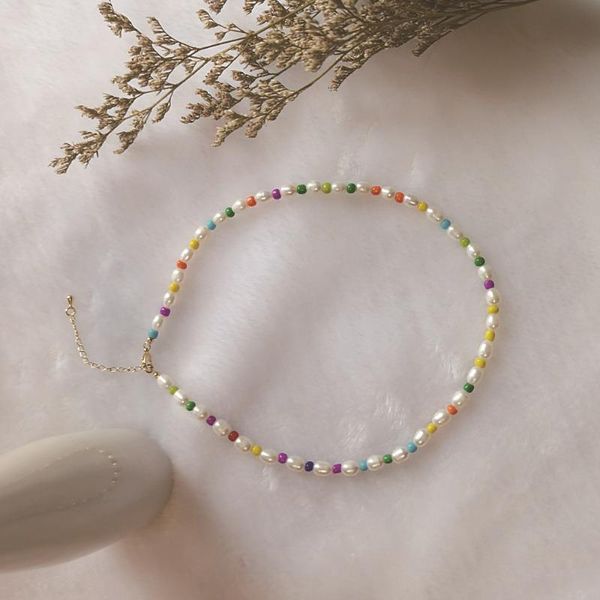 chokers baroque freshwater pearl temperament colored glass rice beads ethnic wind choker necklace, Golden;silver
chokers baroque freshwater pearl temperament colored glass rice beads ethnic wind choker necklace, Golden;silver