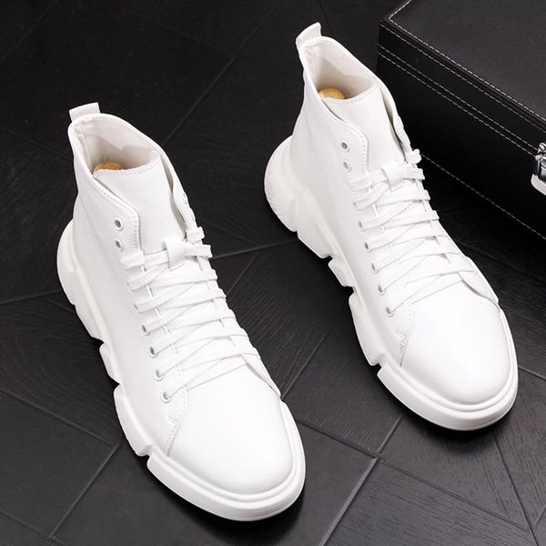 boots british design mens casual white genuine leather shoes lace-up platform ankle boot youth streetwear sneakers zapato hombre, Black
boots british design mens casual white genuine leather shoes lace-up platform ankle boot youth streetwear sneakers zapato hombre, Black