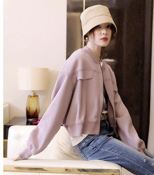 women's jacket in spring with honeycomb pearl cotton casual small stand collar, open line and fake pocket jackets, Black;brown
women's jacket in spring with honeycomb pearl cotton casual small stand collar, open line and fake pocket jackets, Black;brown