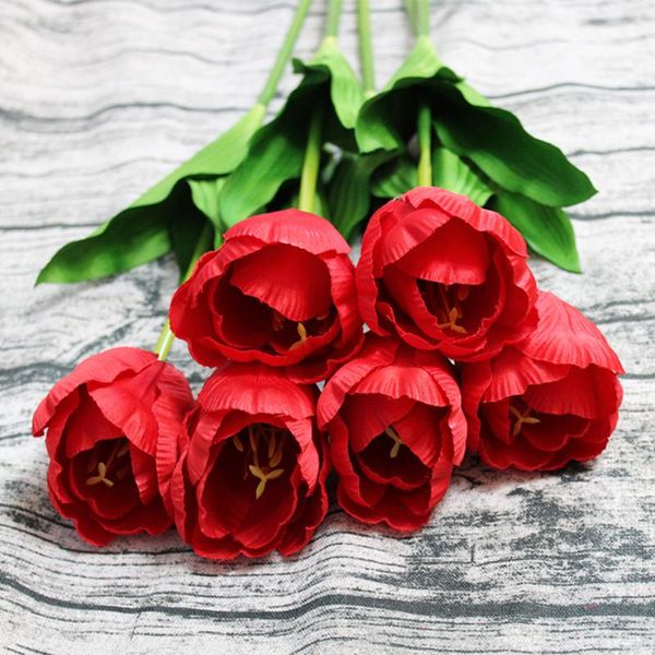 decorative flowers & wreaths 10pcs artificial tulip bouquet real touch simulation for home wedding party decoration pography props
decorative flowers & wreaths 10pcs artificial tulip bouquet real touch simulation for home wedding party decoration pography props