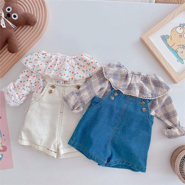 vintage plaid/floral girls shirt long sleeve baby blouse spring fall infant children pullovers boys romper jumpsuits, Blue
vintage plaid/floral girls shirt long sleeve baby blouse spring fall infant children pullovers boys romper jumpsuits, Blue