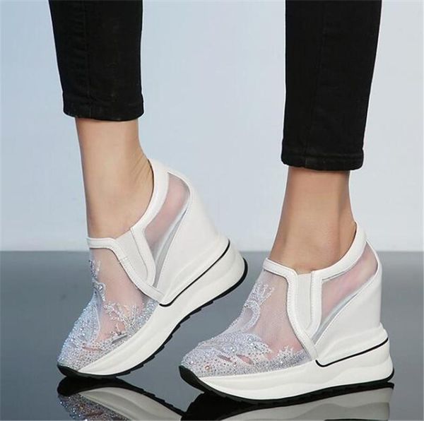 dress shoes pxelena luxury crystal hidden wege high heels platform women genuine leather mesh breathable pumps punk rock gothic lady, Black
dress shoes pxelena luxury crystal hidden wege high heels platform women genuine leather mesh breathable pumps punk rock gothic lady, Black