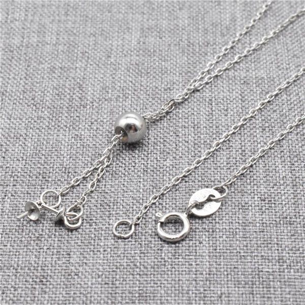 chains 925 sterling silver cable chain necklace rhodium plated w/ ser bead and cup & peg 18 inches
chains 925 sterling silver cable chain necklace rhodium plated w/ ser bead and cup & peg 18 inches