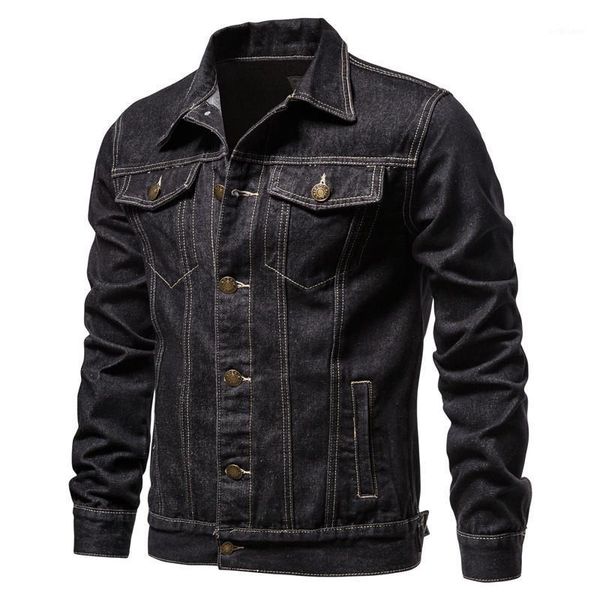men's jackets autumn slim fit 2021 cotton lapel denim jacket men casual solid color streetwear jeans, Black;brown
men's jackets autumn slim fit 2021 cotton lapel denim jacket men casual solid color streetwear jeans, Black;brown