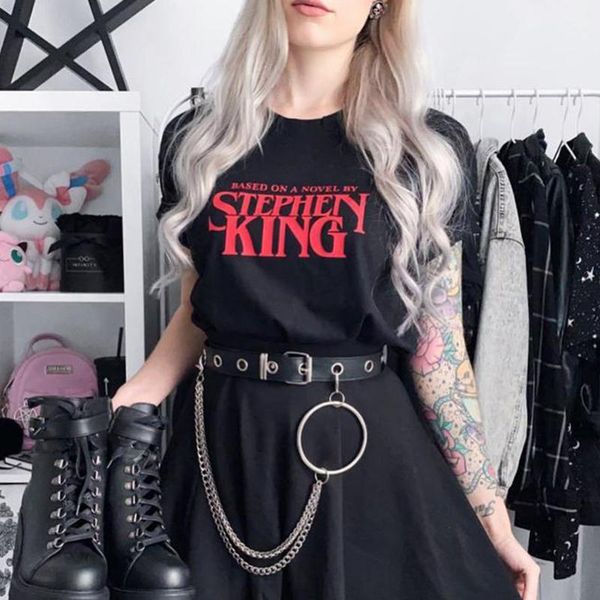 women's t-shirt based on a novel by stephen king women t shirt 90s aesthetic clothing tumblr funny grunge gift for book lovers tees, White
women's t-shirt based on a novel by stephen king women t shirt 90s aesthetic clothing tumblr funny grunge gift for book lovers tees, White