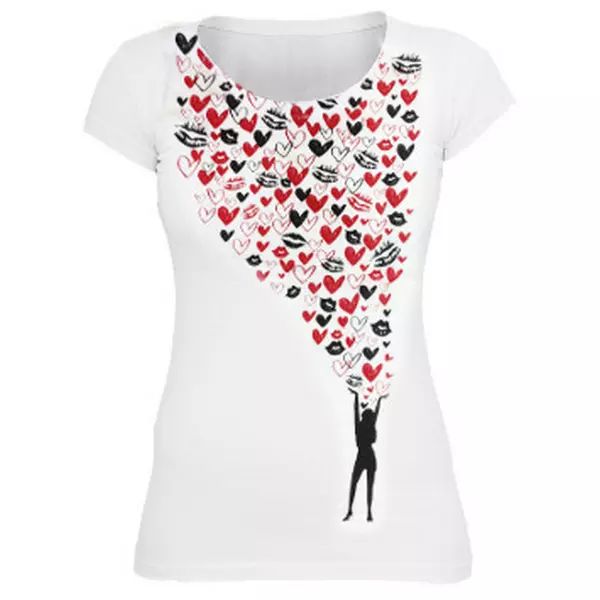 t-shirt lady nightlife 87 hearts, White;black
t-shirt lady nightlife 87 hearts, White;black