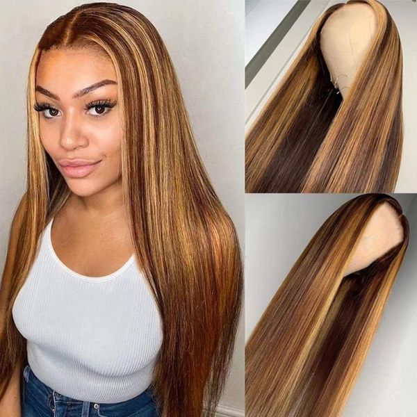 lace wigs brazilian 4 27 highlight piano color human hair wig pre plucked 30inch t part straight 13x1 front middle, Black;brown
lace wigs brazilian 4 27 highlight piano color human hair wig pre plucked 30inch t part straight 13x1 front middle, Black;brown
