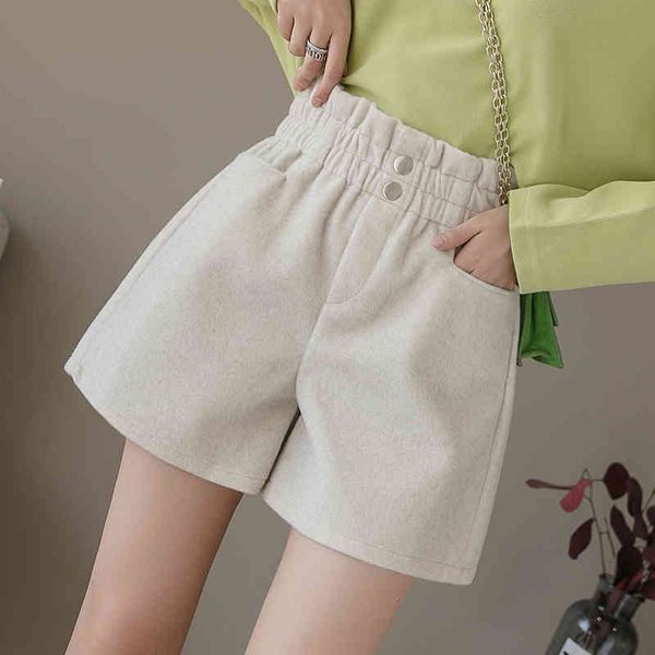 autumn and winter snow boots short pocket elastic flower bud waist wide leg pants solid color imitation mink velvet shorts women 210412, Black;white
autumn and winter snow boots short pocket elastic flower bud waist wide leg pants solid color imitation mink velvet shorts women 210412, Black;white