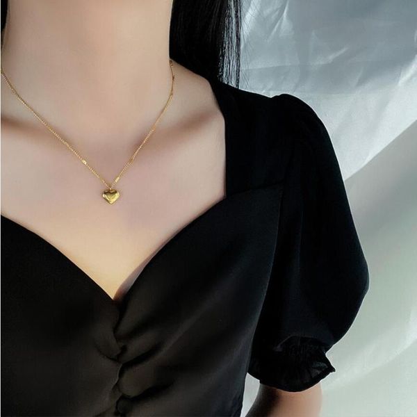 chains 316l stainless steel sweet heart pendant clavicle chain choker necklaces for women fashion fine jewelry party gifts san915, Silver
chains 316l stainless steel sweet heart pendant clavicle chain choker necklaces for women fashion fine jewelry party gifts san915, Silver