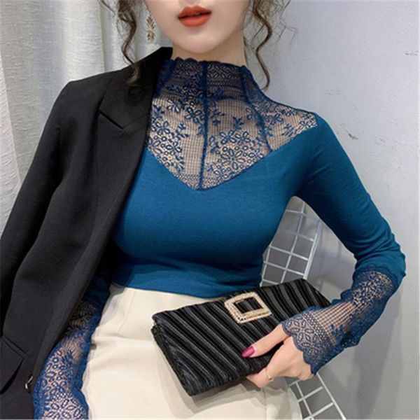 women elegant lace blouse female mesh long sleeve shirt plus size fashion floral embroidery hollow out solid blouses women's & shi, White
women elegant lace blouse female mesh long sleeve shirt plus size fashion floral embroidery hollow out solid blouses women's & shi, White