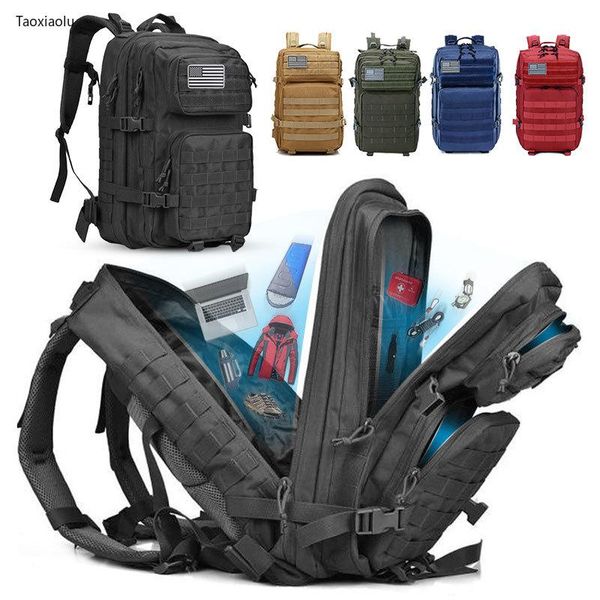 backpack large capacity 50l military tactical men outdoor army travel bag camping hiking rucksack waterproof mochila