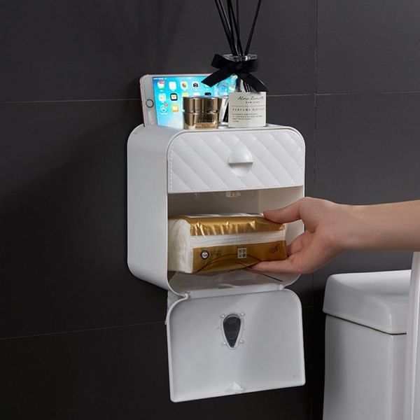 waterproof wall mount toilet paper holder shelf for tray roll towel tissue box storage boxes & napkins
waterproof wall mount toilet paper holder shelf for tray roll towel tissue box storage boxes & napkins