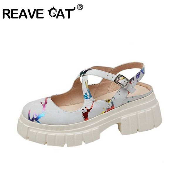 sandals reave cat 2021 platforms print cross strap genuine leather spring autumn ladies pumps square toe fastener 6.5cm high heels, Black
sandals reave cat 2021 platforms print cross strap genuine leather spring autumn ladies pumps square toe fastener 6.5cm high heels, Black