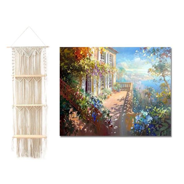 tapestries paint by numbers diy acrylic painting kit for kids with boho macrame wall hanging shelf
tapestries paint by numbers diy acrylic painting kit for kids with boho macrame wall hanging shelf