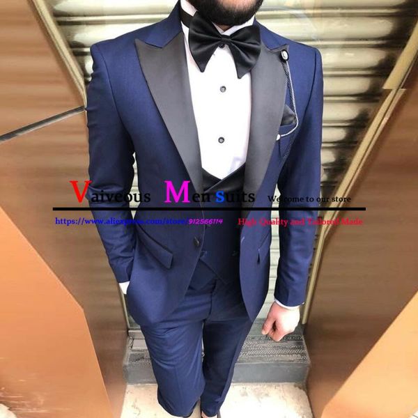 men's suits & blazers classic black peaked lapel slim fit men suit set wedding 3 piece (jacket+pants+vest) boys blue tuxedo traje hombr, White;black
men's suits & blazers classic black peaked lapel slim fit men suit set wedding 3 piece (jacket+pants+vest) boys blue tuxedo traje hombr, White;black