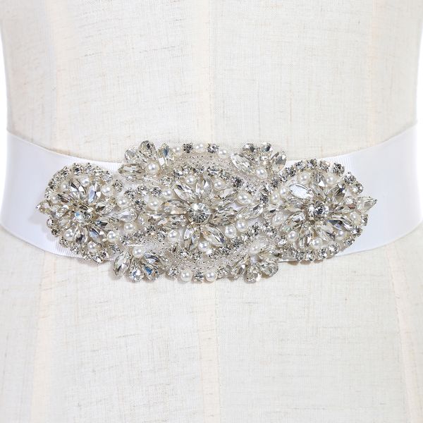 wedding sashes fashionable bridal sashes and belts dress sash for wedding beaded rhinestone crystal wedding belt, White
wedding sashes fashionable bridal sashes and belts dress sash for wedding beaded rhinestone crystal wedding belt, White